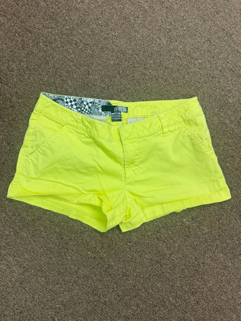 Bright Yellow Women's volcom Brand size 7